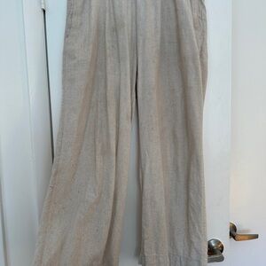 Old Navy Tan Wide Leg Pants Relaxed Fit